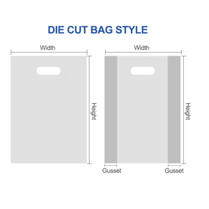 Wholesale Strong Durable and Tear-Resistant Shopping <b>Bags</b> with Die Cut Handles Different Sizes and Colors for Supermarket Use - Product Image 6