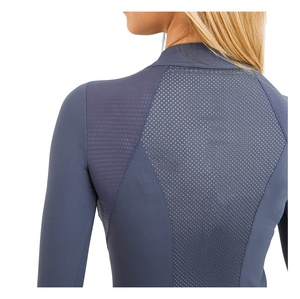 Chemises d'équitation à manches longues pour femmes, vente en gros, demi-fermeture éclair, couche de base, course équestre, couche de base pour femmes - Product Image 2