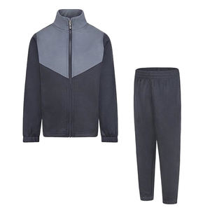 <b>Men's</b> Trending 2025 Sports Zipper Polyester Fleece Tracksuit in Solid Color with DTF DTG Screen and Digital Printing Sublimation - Product Image 3