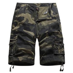 Vente en gros de shorts d'entraînement tactiques d'extérieur pour hommes, pantalons courts multi-poches imperméables à séchage rapide et à motif solide - Product Image 6