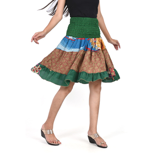 Wholesale Lot of Indian Premium Quality Mini <b>Skirt</b> Gypsy Indian Patchwork Mini <b>Rara</b> Hippy Boho Festival <b>Skirt</b> - Product Image 2