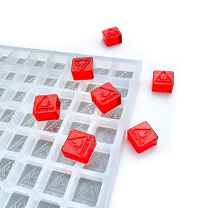 Moule en silicone carré pour la production de bonbons gélifiés, 266 cavités, demi-plaque, réutilisable pour la fabrication professionnelle de bonbons dans les cuisines commerciales - Product Image 1