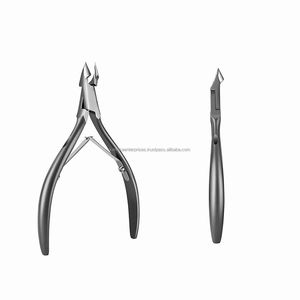 Muestra disponible pinzas para cutículas de acero inoxidable curvadas instrumento de manicura profesional para recortar uñas de dedo envío rápido - Product Image 1
