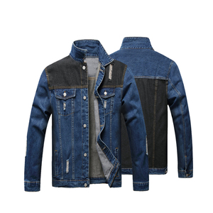 Veste en jean confortable et élégante de haute qualité pour hommes Logo personnalisé Design délavé classique pour la saison d'hiver Veste en jean pour hommes - Product Image 6