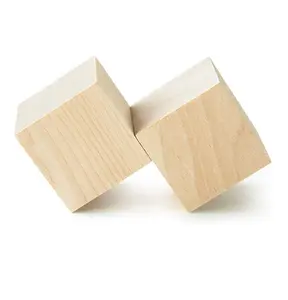 Bola Real preservada para madeira de acácia artesanal, peso de papel mais exigente para formato de cubo e com preço de fábrica