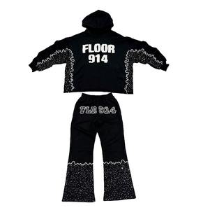 Chándal para hombre, tejido de lana de algodón de peso pesado, material grueso y cálido, perfecto para entrenamiento de invierno y ropa de calle informal - Product Image 2