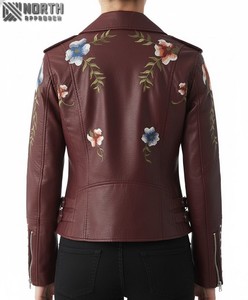 Women's Genuine <b>Leather</b> Winter <b>Jacket</b> High Quality Customizable Comfortable <b>Long</b> Sleeve - Product Image 2