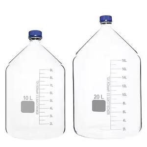Botella de reactivo de vidrio transparente de 10000ml de grado de laboratorio con cuello estrecho y tapón de rosca de polipropileno (PP) - Product Image 6