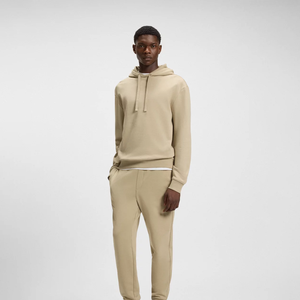 Tenue décontractée beige à la mode sweat à capuche confortable et joggeurs pour hommes Style votre journée Design élégant pour toutes les occasions - Product Image 1