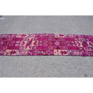 Yoruk พรมขนแกะตุรกีแนววินเทจเป็นมิตรกับสิ่งแวดล้อมพรมขนแกะขนาดกลาง3.1 x 11.7ft งานเย็บปะโบฮีเมียนดีไซน์งานเย็บปะต่อกันสำหรับห้องรับประทานอาหารน้ำยาง - Product Image 3