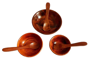 Cuillères de cuisine en bois, ustensiles de cuisine antiadhésifs et sûrs pour la cuisine quotidienne - Product Image 5