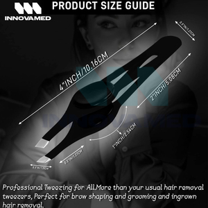 2025 en Tarifa mayorista mejor proveedor OEM ODM servicio uso en salón agarre antideslizante punta inclinada pinzas para cejas de acero inoxidable - Product Image 4