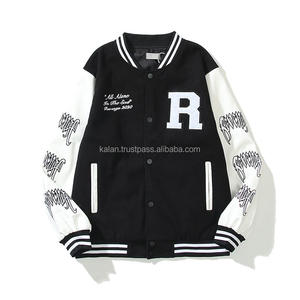 2023 luxe Vintage laine collège veste support personnalisé K-VJ-170 Letterman université broderie hommes femmes hiver personnalisé - Product Image 3