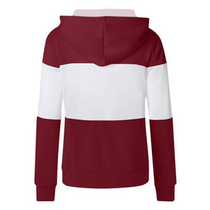 Sweat-shirts à capuche pour femmes, couleur personnalisée, automne, 100% polyester, prix bas, fermeture éclair, haute qualité, vente en gros, séchage rapide - Product Image 2