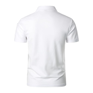 Polos respirants 100% coton pour hommes, dernière tendance, coutures multicolores, t-shirt polo à revers à manches longues - Product Image 5
