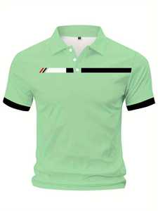 Camisa Formal de Manga Corta para Hombre, Nueva Colección 2025, Diseño de Cierre, Tejido de Punto 100% Algodón, Secado Rápido, Estilo Urbano - Product Image 5