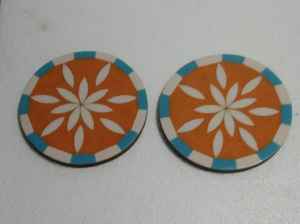 Posavasos cuadrados de madera de acacia y resina epoxi de diseño único, diseño de rayas, posavasos de madera Natural, Cuadrado para bebidas - Product Image 6