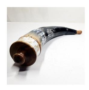 ผงฮอร์นควายธรรมชาติ100% พร้อมขอบและปลายและโซ่ทำจากสเตนเลสงานหัตถกรรมเขาควาย - Product Image 5