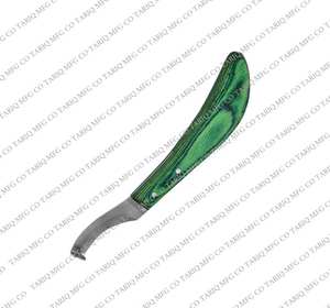 Cuchillo para pezuña de caballo, herramienta de herrador, cuchillo profesional para recortar pezuñas, cuchillo de acero inoxidable de TARIQ MFG CO CE ISO EU - Product Image 2