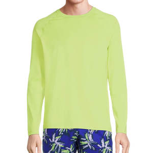 Couleur vert clair hommes à manches longues vêtements de sport personnalisé MMA surf dernière conception hommes Rash Guard à vendre - Product Image 1