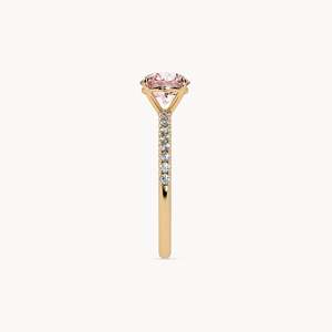 Bague de fiançailles en or 14 carats avec diamant de laboratoire - Product Image 6