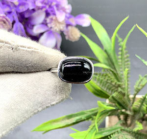 Bague en onyx en forme de coussin exquise de 10x14mm pour femmes en argent sterling 925 avec réglage de lunette prix de fabrication de style bohème - Product Image 2