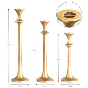 Bougeoir en acier inoxydable le plus vendu avec bougeoir d'accessoires d'éclairage de conception Vintage fabriqué à la main plaqué or - Product Image 5