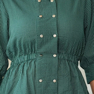 Tunique longue en coton Kantha à rayures bohèmes élégante pour femmes, tenue de tous les jours vibrante, sorties décontractées, style sans effort, motif - Product Image 1