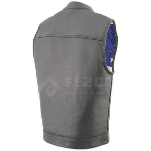 Bonne qualité 100% hommes en cuir gilet à la mode décontracté hiver vêtements d'extérieur respirant et prix raisonnable vêtements pour hommes - Product Image 3