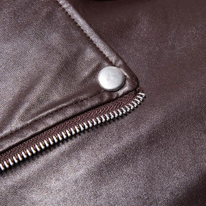 Veste en cuir pour homme de style nouveau - Imperméable et coupe-vent Logo avant Style de rue pour un usage quotidien - Product Image 4