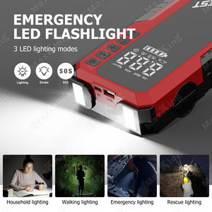 18800 мАч 1500A Мини Автомобильный пусковое устройство с 12 В литиевая батарея Power Bank с воздушным компрессором бустер зарядное устройство для автомобиля - Product Image 6