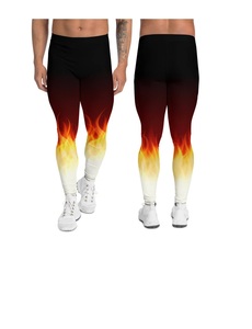 Pantalones de Compresión Personalizables ShanBro CL-003 para Hombre, 100% Algodón, Sin Costuras, Tejido de Punto, con Cordón, Largo Completo, Estampado - Product Image 3
