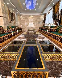 Asientos Orientales para el Suelo, Sofá Étnico, Sofá Árabe Majlis, Sofá Estilo Otomano, Conjunto Árabe Jalsa, Asientos Orientales de Lujo para el Suelo - Product Image 2