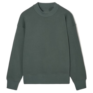 เสื้อสเวตเชิ้ตคอเต่าโอเวอร์ไซส์ ทรงปกติ ผ้าฟลีซ คอสูง 100% ผ้าฝ้าย พิมพ์ลายดิจิทัล สำหรับฤดูหนาว สีพื้น - Product Image 1