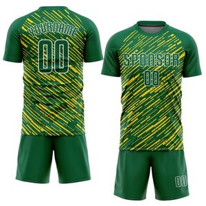 Producto de venta superior Slim Fit Football Jersey Camisetas color verde Venta al por mayor Sublimación Conjunto completo Uniforme de fútbol Precio bajo - Product Image 3