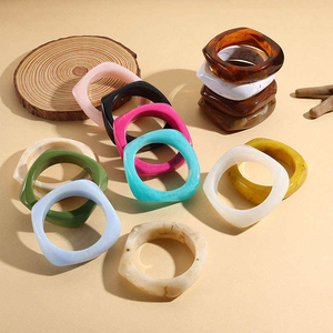 Brazaletes de Resina de Joyería de Moda de la India, Brazaletes Hechos a Mano para Mujeres y Niñas, Estilo Clásico - Product Image 2