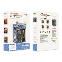 CuteBee - Vente en gros de maisons miniatures DIY, série CWGA, kit de coin lecture DIY, puzzle en bois 3D, jouets d'assemblage, kit d'artisanat DIY