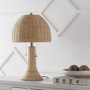 Lampe de table en rotin de haute qualité pour la décoration de la maison vente en gros d'osier à la main au design moderne fabriqué au Vietnam - Product Image 5