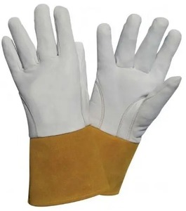 Gants de travail de sécurité de soudage résistants à la chaleur Gants de soudage en cuir fendu Gants de sécurité industrielle en cuir - Product Image 1