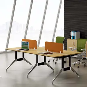 Juou 현대 사무실 파티션 오픈 사무실 워크 스테이션 2 4 6 인용 사무실 테이블 현대 워크 스테이션 디바이더