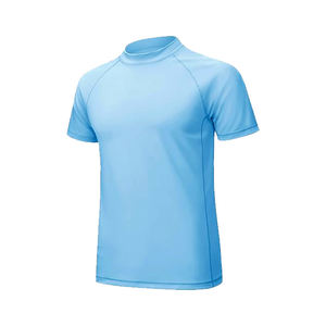 Nouveau 2025 Rashguard à manches courtes en polyester extensible et respirant, à compression, personnalisable pour MMA, Surf, Sports, Course à pied, Jogging, Séchage rapide - Product Image 3