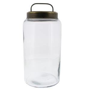 กระปุกแก้วใสฝาปิดโลหะทองแดงสำหรับใส่เครื่องเทศ/น้ำตาล รุ่นขายดี - Product Image 1