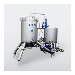 Filtration Machine Supplier of Stainless Steel AISI 304 Vertical Pressure Leaf Filter Available for Bulk Buyer at Low Price