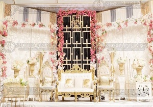 Mur de bougies de réception de style moderne pour décorations de mariage, grands murs de bougies design pour mariage - Product Image 5