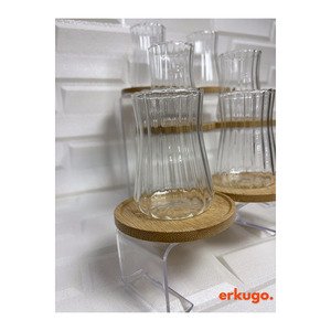 Modern Minimalist Borosilicate Glass <b>Mug</b> <b>Set</b> <b>6</b>-Pack Microwave & Dishwasher Safe Heat-Resistant 225ml - Product Image 2