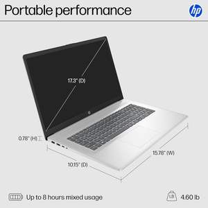 Ordinateur portable H+P 17,3 pouces neuf, écran FHD, Intel Core i5-1334U, 16 Go de RAM, 512 Go SSD - Product Image 4