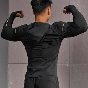 Fitness Men Letter Graphic Raglan Sleeve Sudadera con capucha deportiva - Product Image 2