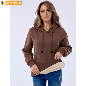 ชุดวอร์มโอเวอร์ไซส์สำหรับสตรีทแวร์เสื้อฮู้ดโชว์ไหล่กางเกงวิ่ง - Product Image 2