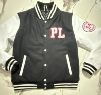 Jaket Varsity Wanita Custom Made Bordir Wol Pola Huruf Tahan Angin Pewarnaan OEM Regular Bomber Katun Shell Poliester