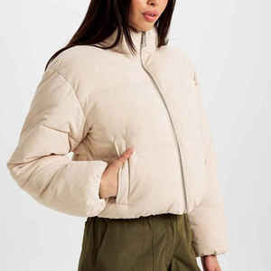 Custom Women Fashion <b>Crop</b> Puffer <b>Jackets</b> and Coats Winter Coat for Women Fashion Apparel & Accessories Breathable <b>Jacket</b> - Product Image 3